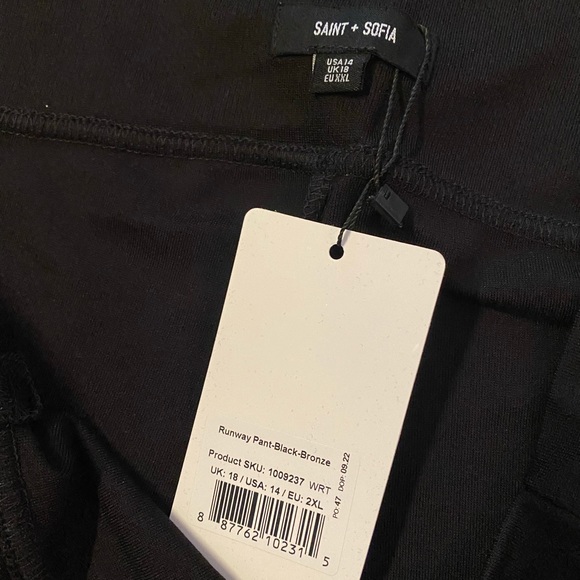 Saint & Sofia Runway Pants (Black & Bronze) - Picture 4 of 4